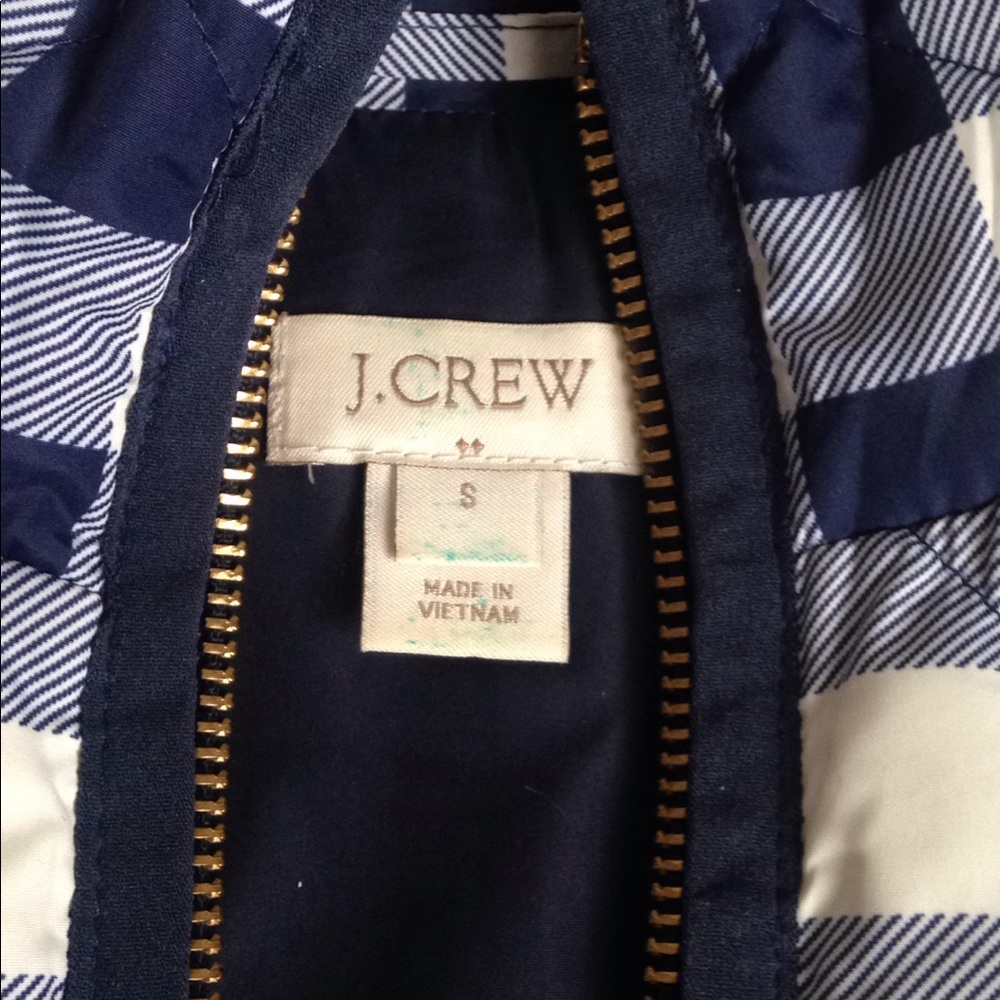 Blue & White Buffalo Check Puffer Vest - Picture 2 of 3